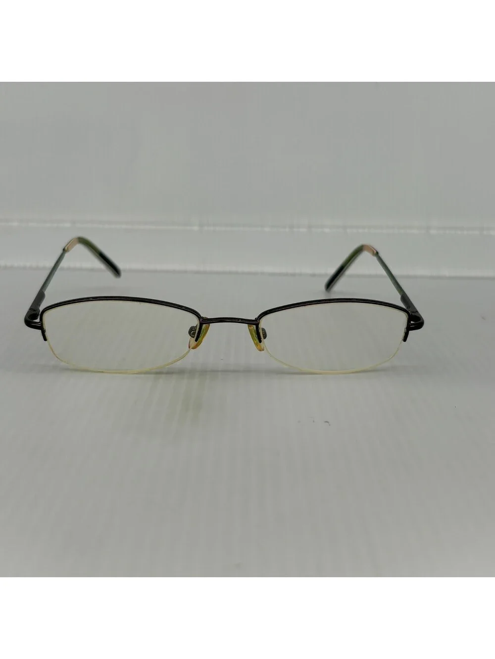 Kate Spade Marcy 0FH5 Green Brown Semi Rimless Frames Only Made In Italy